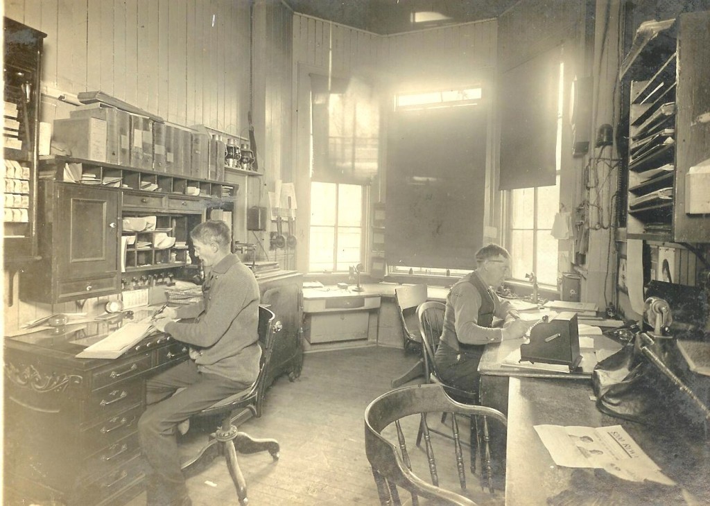 John Arps and William Brockway working in The Depot