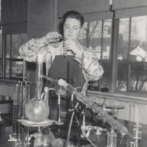 Don-Gage-in-Chem-Lab-1948-741x1024