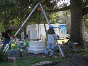Stonehuggers cemetery restoration